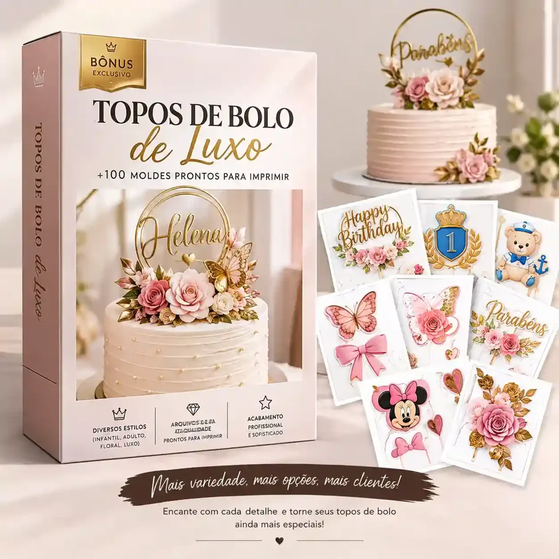 Topos de Bolo de Luxo